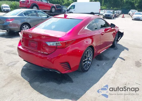 2017 Lexus Rc 350 из США, поврежденный, VIN JTHSE5BC3H5007245